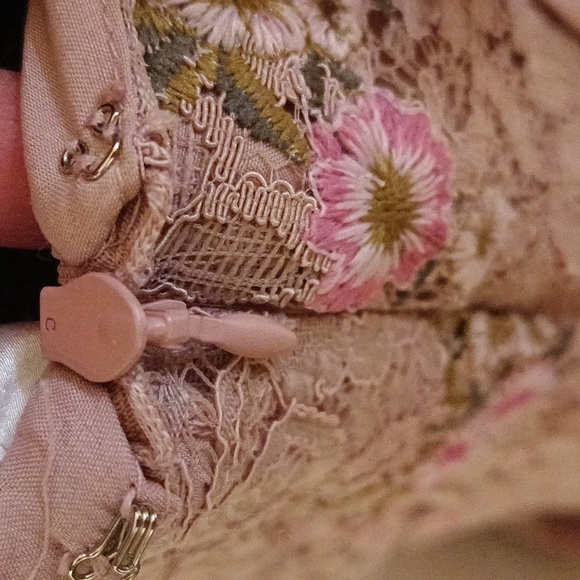 Sexy Lace floral pink backless dress - Picture 15 of 15